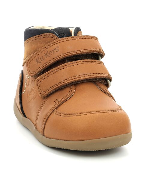 Bottillons en Cuir Bikro Mountain camel