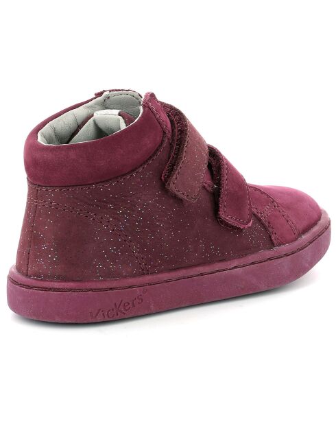 Sneakers en Cuir Likro bordeaux