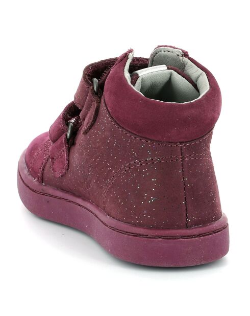 Sneakers en Cuir Likro bordeaux