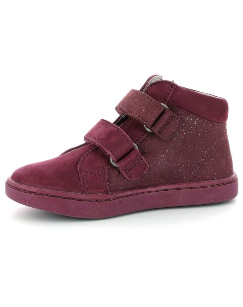 Sneakers en Cuir Likro bordeaux