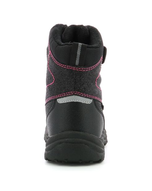 Boots fourrées Jump Wpf noir/rose brillant