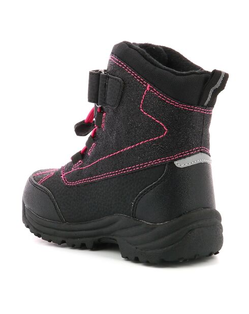 Boots fourrées Jump Wpf noir/rose brillant