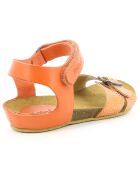 Sandales en Cuir Bobbun orange clair