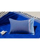 Hendaye blaues Jeans-Strandkissen, 26 x 40 cm