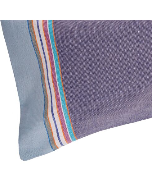 Coussin de plage Hendaye bleu jean - 26x40 cm