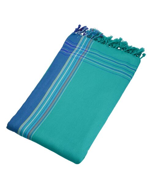 Serviette Kikoy Martin verte - 165x95 cm