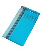 Serviette Kikoy Cap Ferret bleue - 165x95 cm