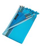 Serviette Kikoy Cap Ferret bleue - 165x95 cm
