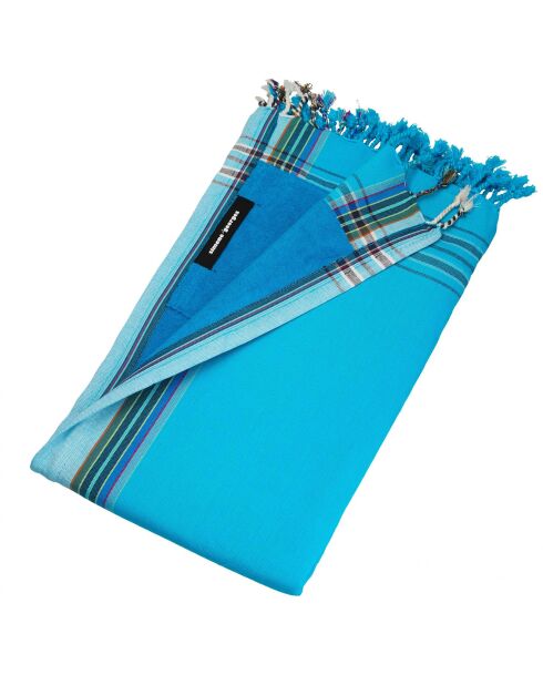 Serviette Kikoy Cap Ferret bleue - 165x95 cm