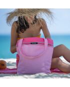 Sac de plage Nyali rose - 44x54x22 cm