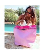 Sac de plage Nyali rose - 44x54x22 cm