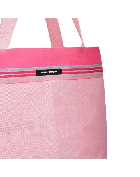 Sac de plage Nyali rose - 44x54x22 cm
