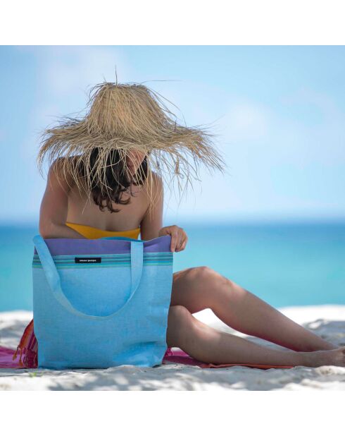 Sac de plage Tiwi bleu ciel - 44x54x22 cm