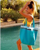 Sac de plage Cap Ferret bleu - 44x54x22 cm