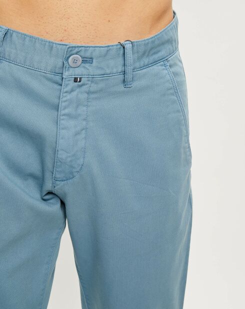 Pantalon chino slim bleu ciel