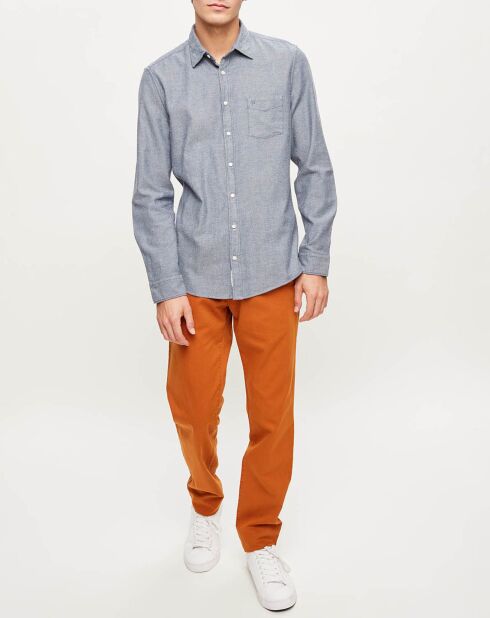 Pantalon chino Stig Tappered orange
