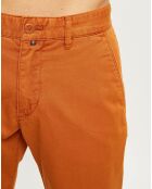Pantalon chino Stig Tappered orange