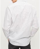Chemise regular imprimée allover blanche