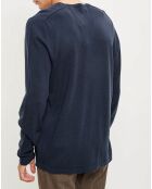 Pull 100% Laine Raglan bleu marine