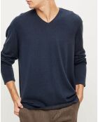 Pull 100% Laine Raglan bleu marine