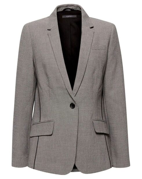 Blazer pied-de-poule noir/blanc