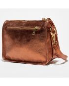 Sac bandoulière en Cuir Vero bronze - 25x18,5x12 cm