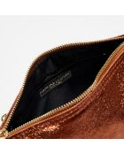 Sac bandoulière en Cuir Vero bronze - 25x18,5x12 cm