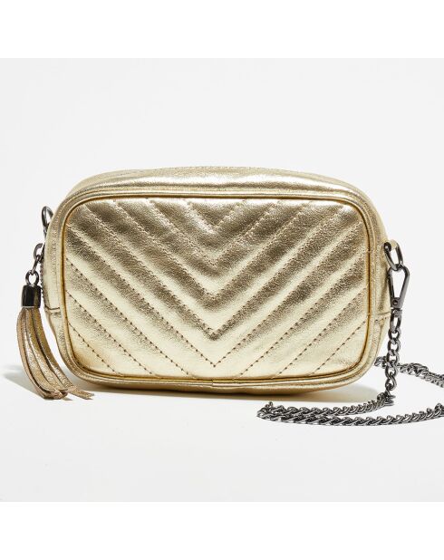 Gold Pat leren schoudertas - 10x18x5 cm