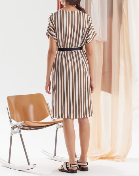 Natuurlijke Ramie-jurk van katoen en linnen