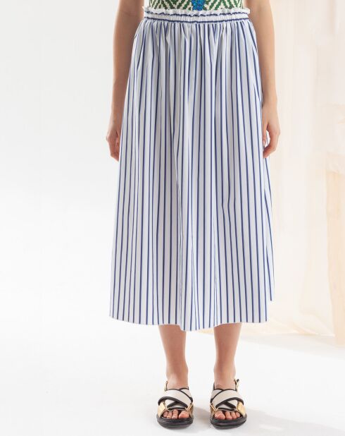 Jurablauer gestreifter Rock