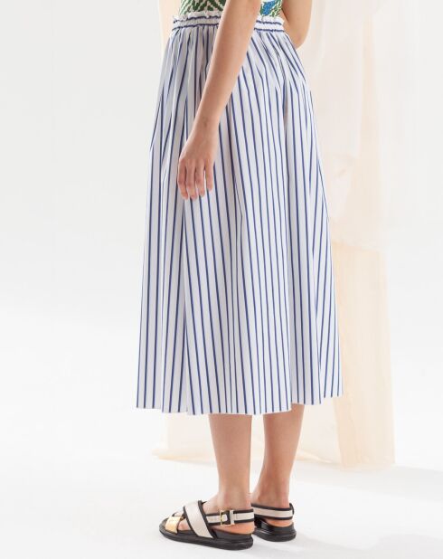 Jurablauer gestreifter Rock