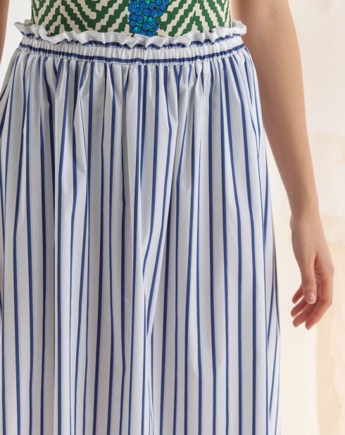 Jurablauer gestreifter Rock