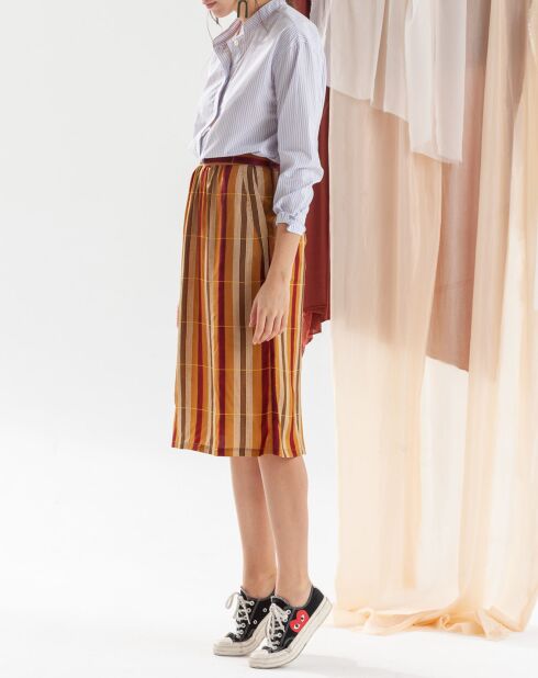 Kamelfarbener gestreifter Jarnac-Rock