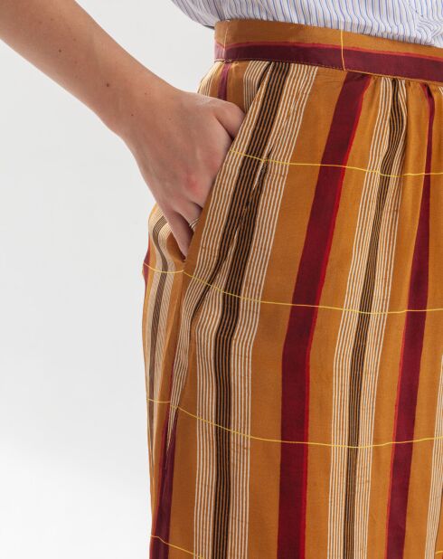 Kamelfarbener gestreifter Jarnac-Rock