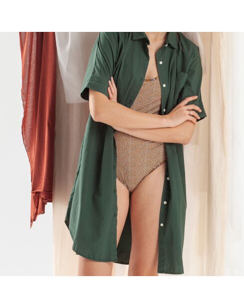 Traje de baño Angele de 1 pieza en forma de camello cuadrado