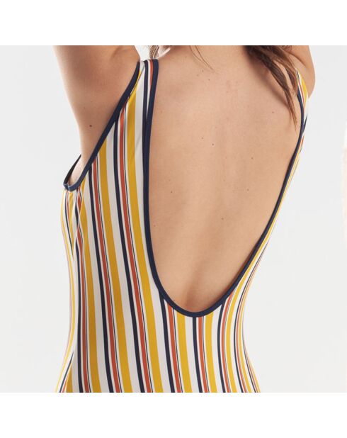 Bañador Angele de 1 pieza a rayas amarillas