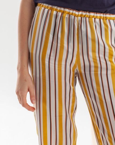 Pantalon Pataya à rayures jaune