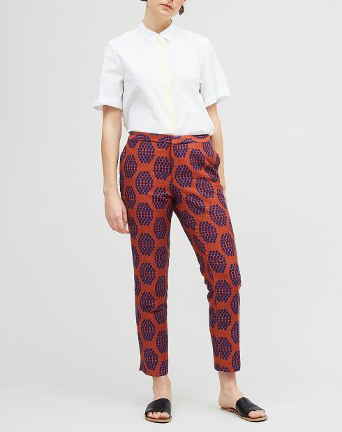 Pantalones Prescott marrón/azul