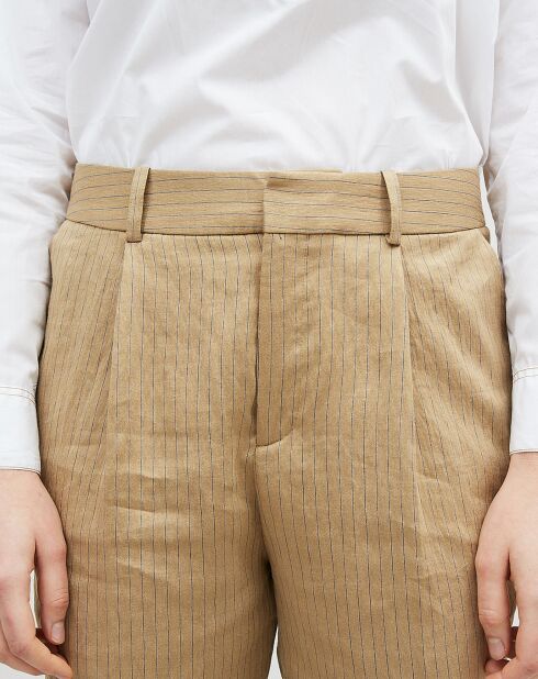 Pantalon en Lin mélangé Philou beige