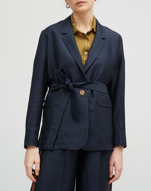 Veste blazer en Lin mélangé Utopia marine