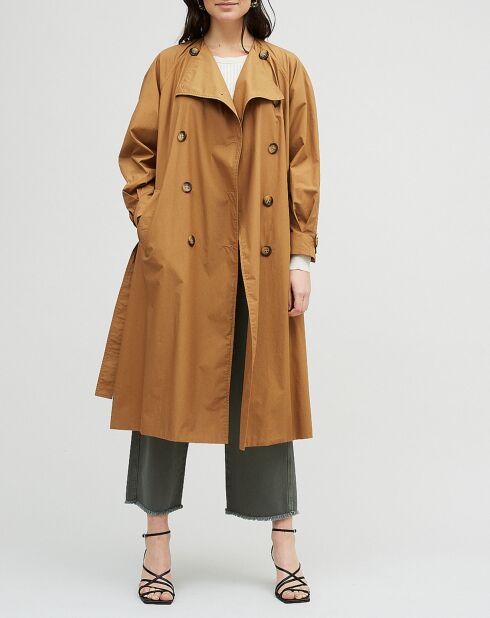 Imperméable en Toile de coton Guy camel