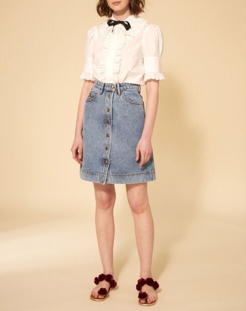 Jupe courte Denim bleue