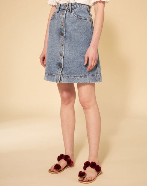 Jupe courte Denim bleue