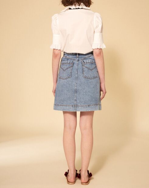 Jupe courte Denim bleue