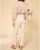 Pantalon Kilim imprimé beige