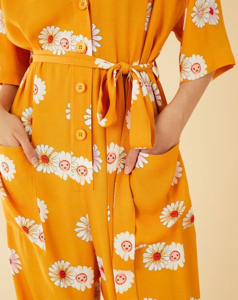 Combinaison Paquerette jaune moutarde