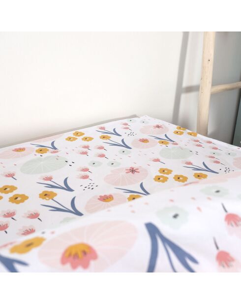 Parure housse de couette Clara rose