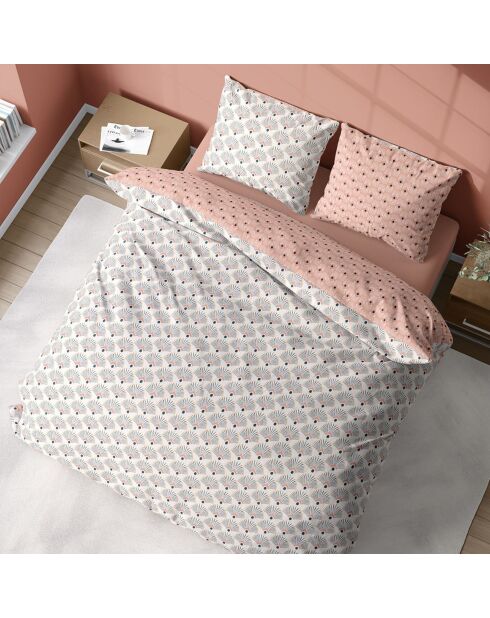 Parure housse de couette Mille blanche