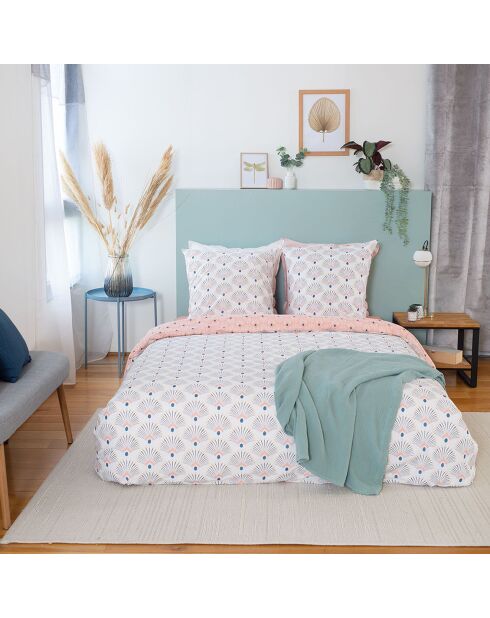 Parure housse de couette Mille blanche