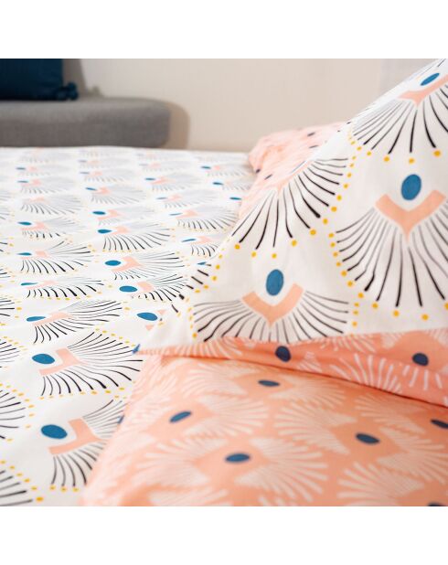 Parure housse de couette Mille blanche